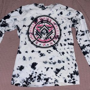 American fighter long sleeve tie dye shirt
